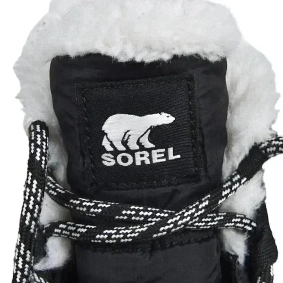 Sorel Whitney II Flurry Waterproof  Boot Suede Insulated Black Size 8 - Picture 12 of 14